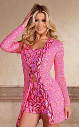 4 of 11 Rachel Allan 50223 Pink Multi