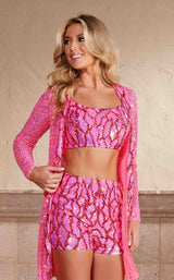 3 of 11 Rachel Allan 50223 Pink Multi