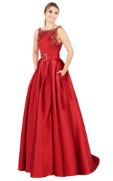 1 of 4 Mac Duggal 50509H Deep Red