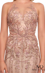 5 of 6 Mac Duggal 50512D Rose Nude