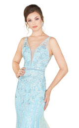 4 of 6 Mac Duggal 50519D French Blue