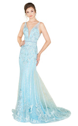 1 of 6 Mac Duggal 50519D French Blue