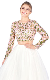 3 of 4 Mac Duggal 50526H White Multi