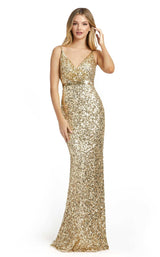1 of 4 Mac Duggal 5055 Dress Gold