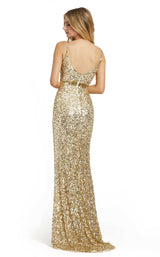 3 of 4 Mac Duggal 5055 Dress Gold