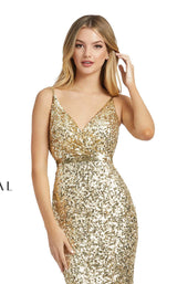 4 of 7 Mac Duggal 5055D Dress Gold