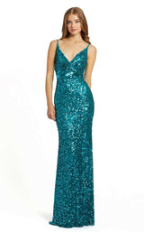 2 of 7 Mac Duggal 5055D Dress Teal