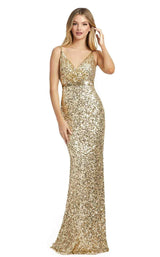 1 of 4 Mac Duggal 5055M Dress Gold
