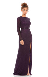 1 of 4 Mac Duggal 5056 Dress Aubergine