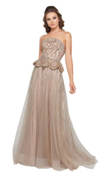 1 of 6 Mac Duggal 50561D Champagne