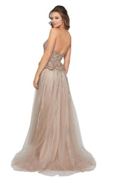 3 of 6 Mac Duggal 50561D Champagne