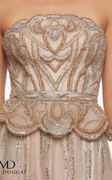 2 of 6 Mac Duggal 50561D Champagne