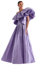 1 of 2 Edward Arsouni Couture SS0505 Dress Lilac