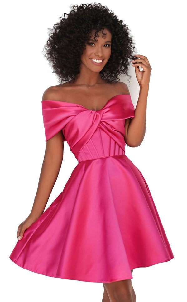 Tarik Ediz 50605 Dress Fuchsia