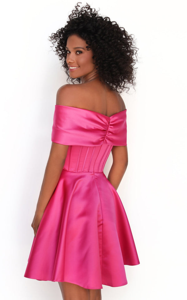 Tarik Ediz 50605 Dress Fuchsia