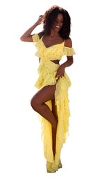 Tarik Ediz 50622 Dress Yellow