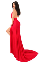 2 of 4 Tarik Ediz 50630 Dress Red