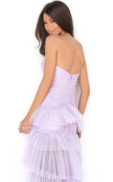 6 of 6 Tarik Ediz 50631 Dress Lilac