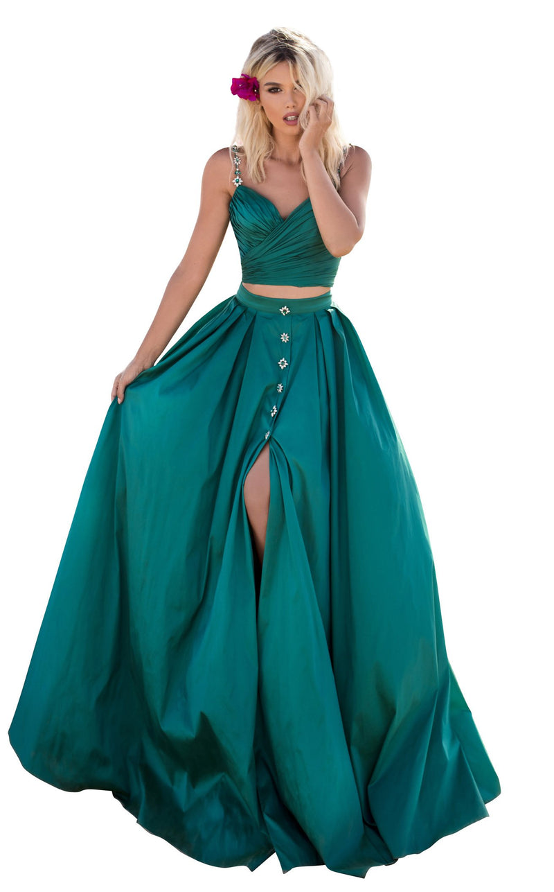 Tarik Ediz 50633 Dress Emerald