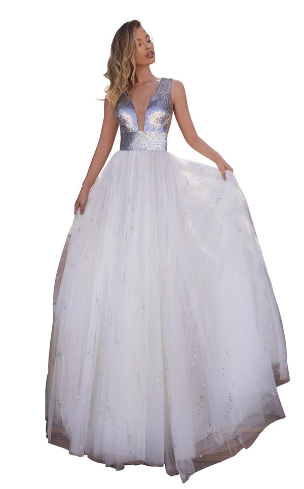 Tarik Ediz 50635 Dress Ivory