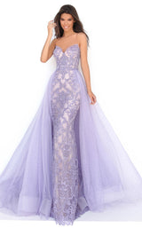 1 of 6 Tarik Ediz 50636 Dress Lilac