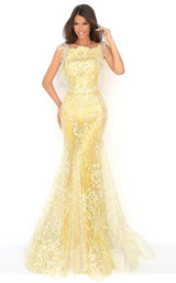 1 of 6 Tarik Ediz 50640 Dress Yellow