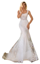 2 of 6 Tarik Ediz 50641 Dress Ivory