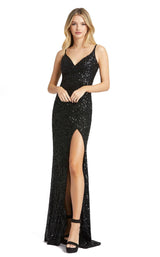 1 of 7 Mac Duggal 5064D Dress Black