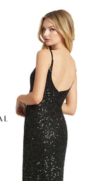 6 of 7 Mac Duggal 5064D Dress Black