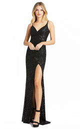1 of 6 Mac Duggal 5064M Dress Black