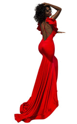 Tarik Ediz 50650 Dress Red