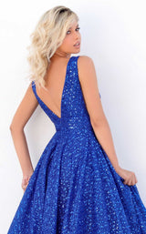 5 of 5 Tarik Ediz 50660 Dress Royal-Blue