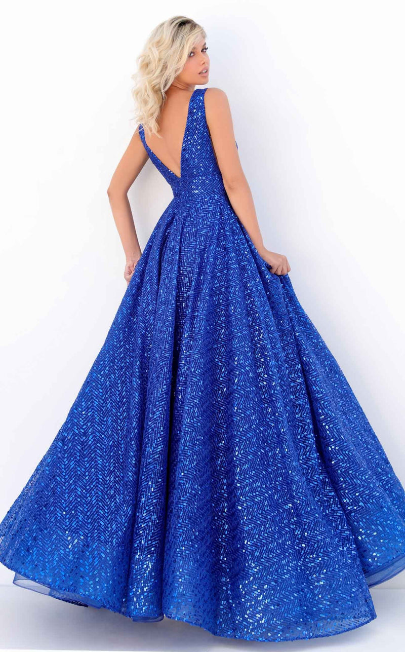 Tarik Ediz 50660 Dress Royal-Blue