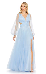 1 of 6 Mac Duggal 50662 Dress Ice-Blue