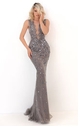 1 of 4 Tarik Ediz 50672 Dress Silver