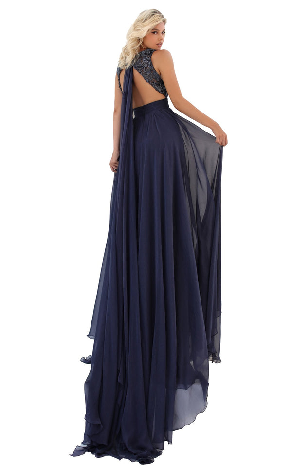 Tarik Ediz 50678 Dress Navy