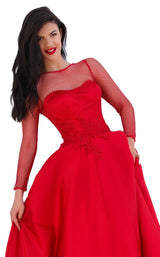 Tarik Ediz 50679 Dress Red