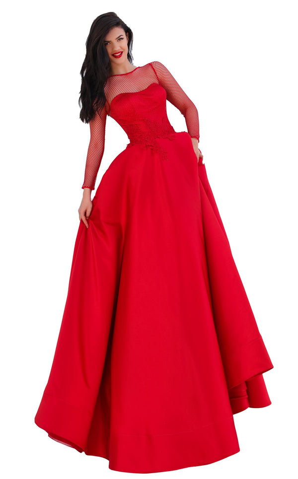 Tarik Ediz 50679 Dress Red