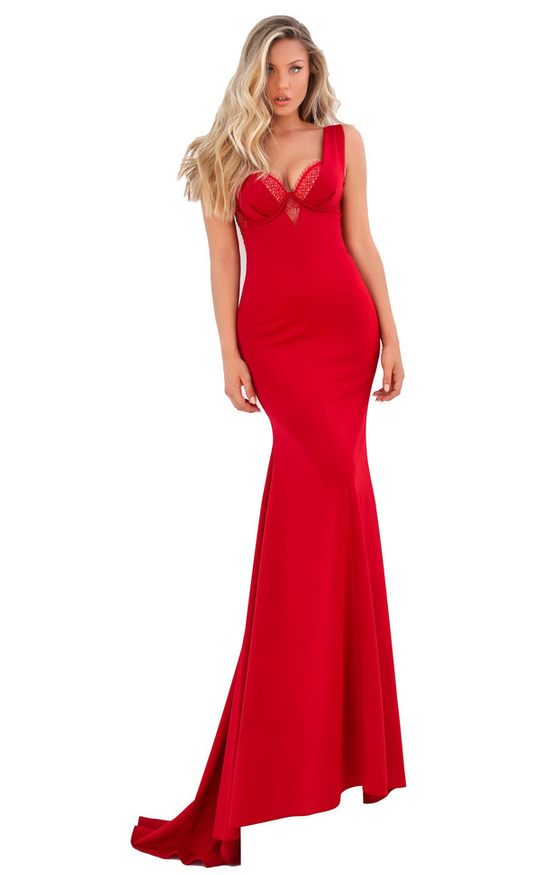 Tarik Ediz 50684 Dress Red