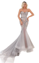 1 of 4 Tarik Ediz 50687 Dress Silver