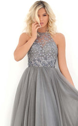 3 of 4 Tarik Ediz 50692 Dress Silver