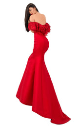 Tarik Ediz 50693 Dress Red