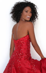 7 of 8 Tarik Ediz 50695 Dress Red