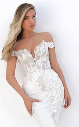 3 of 4 Tarik Ediz 50702 Dress Ivory