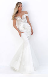 1 of 4 Tarik Ediz 50702 Dress Ivory