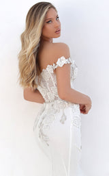 4 of 4 Tarik Ediz 50702 Dress Ivory