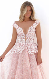 3 of 4 Tarik Ediz 50703 Dress Pink