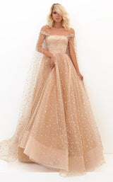 1 of 4 Tarik Ediz 50707 Dress Nude