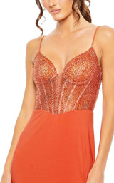 3 of 6 Mac Duggal 50709 Dress Orange