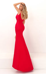 2 of 4 Tarik Ediz 50715 Dress Red